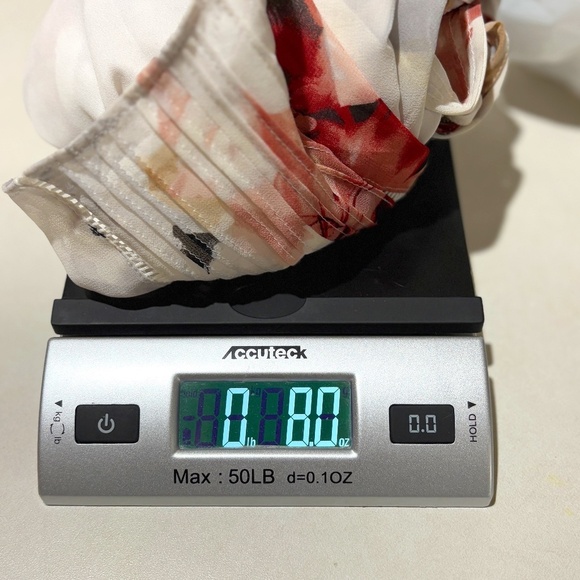 White House Black Market Women Long Split Sleeve Blouse Sz 12 Romantic Date - Picture 13 of 13